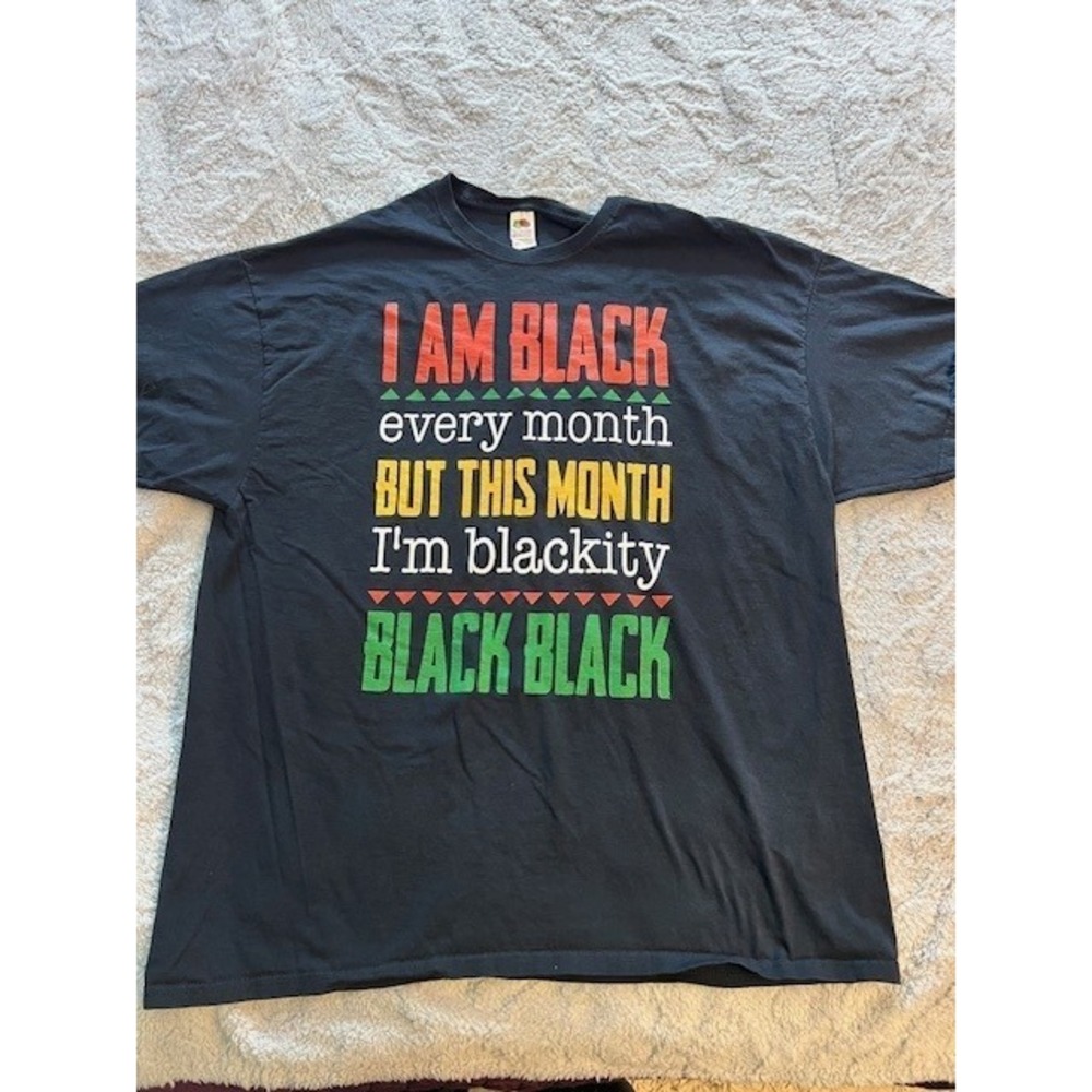 Men's I Am Black T Shirt Sizes‎ 2XL